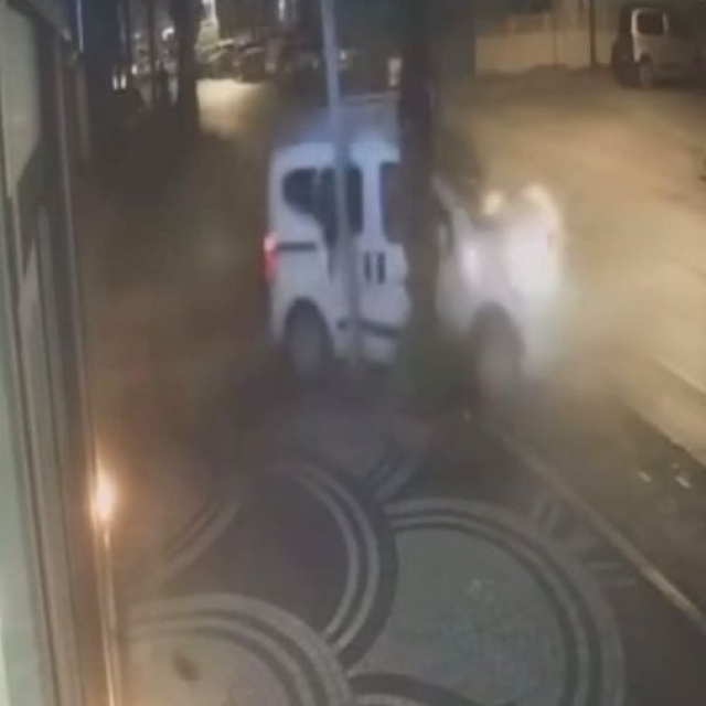 Balıkesir'de yayanın öldüğü kaza kamerada