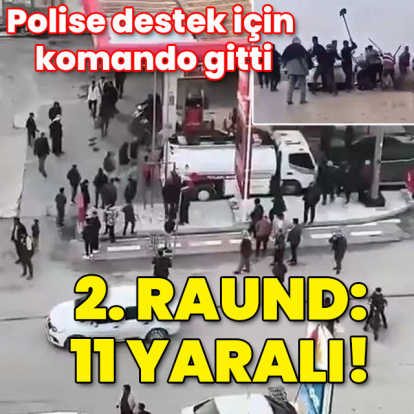 Polise destek için komando da gitti! 2. raund: 11 yaralı!