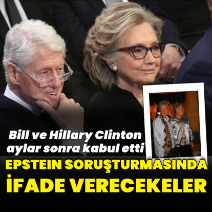 Clinton çifti Epstein dosyası için ifade verecek