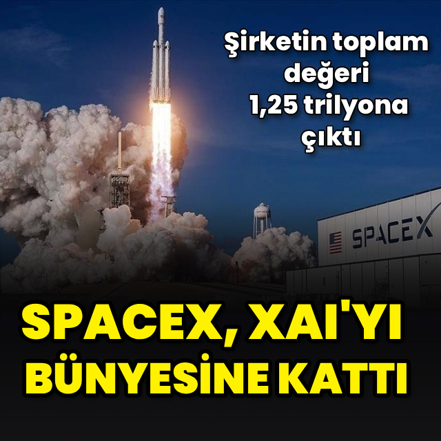 SpaceX, yapay zeka şirketi xAIyı bünyesine kattı