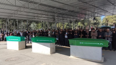 Cipin çarptığı 3 kız çocuğu yan yana toprağa verildi!