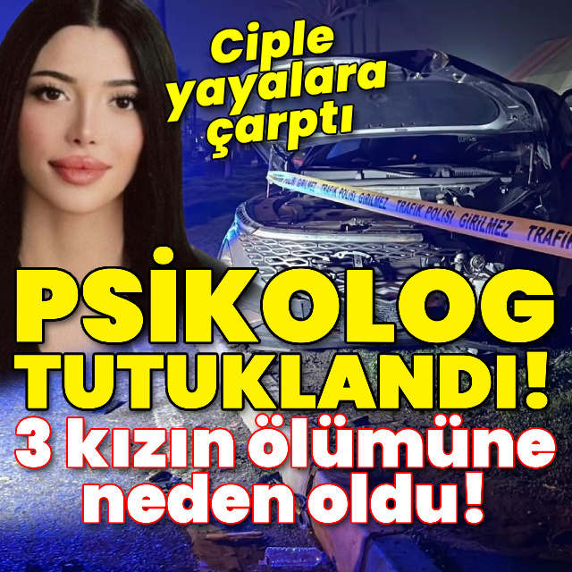 Cipin çarptığı 3 kız çocuğu yan yana toprağa verildi!