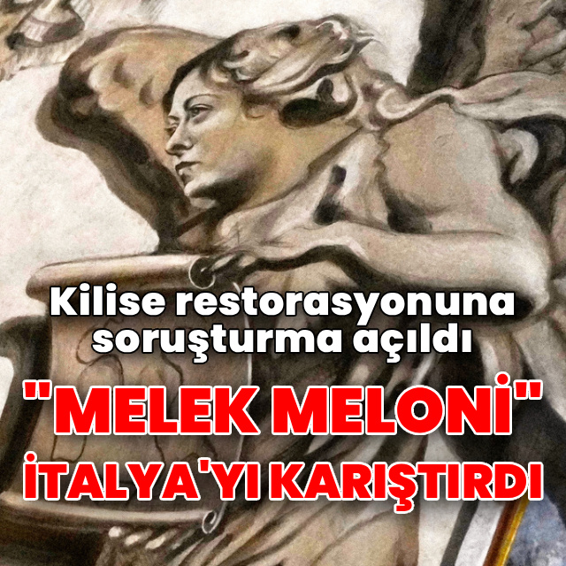 Kilise duvarındaki "Melek Meloni" İtalya'yı karıştırdı