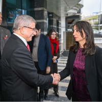 DEM Parti'den Davutoğlu'na ziyaret