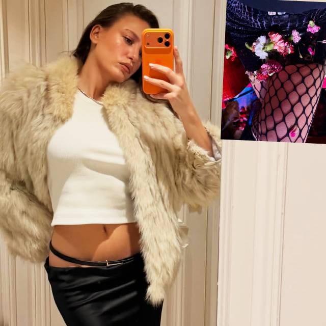 Bacak pozu dikkat çekti