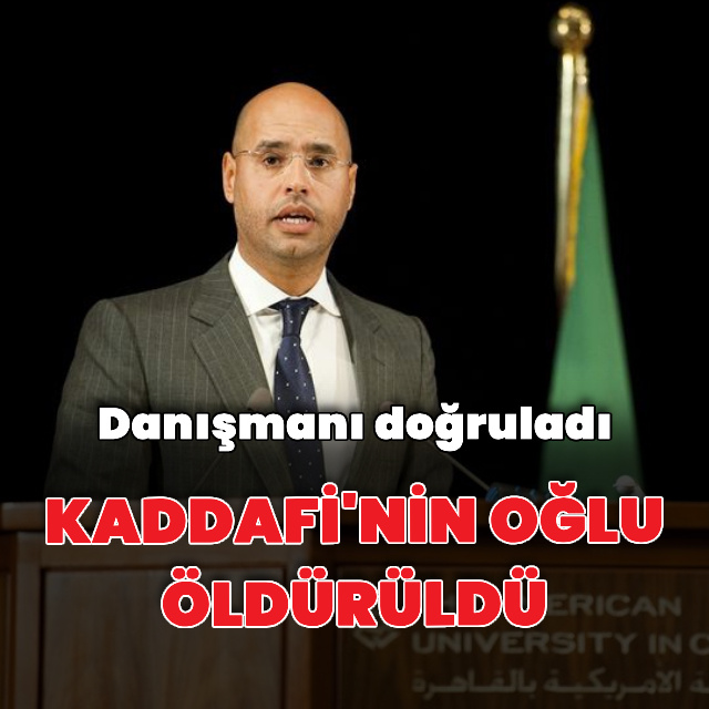 Kaddafi'nin oğlu öldürüldü