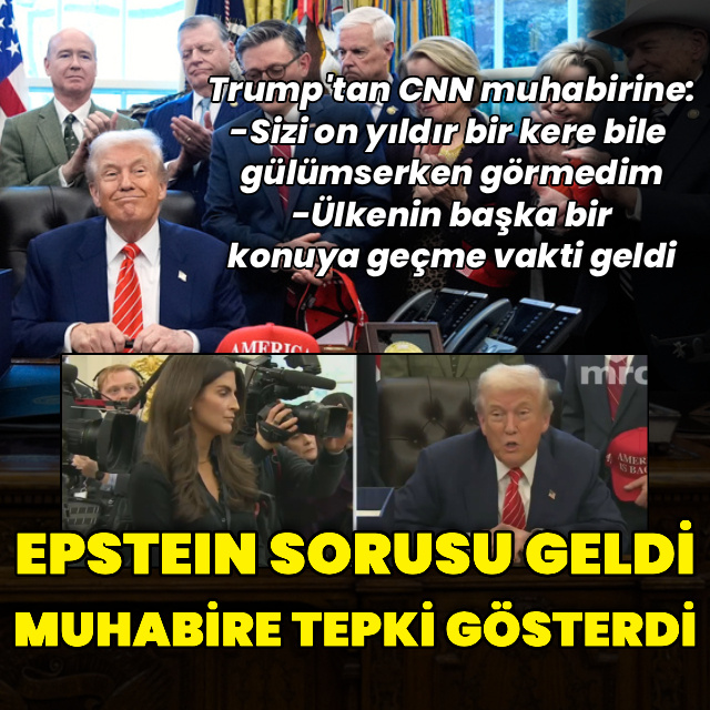 Trump muhabire tepki gösterdi