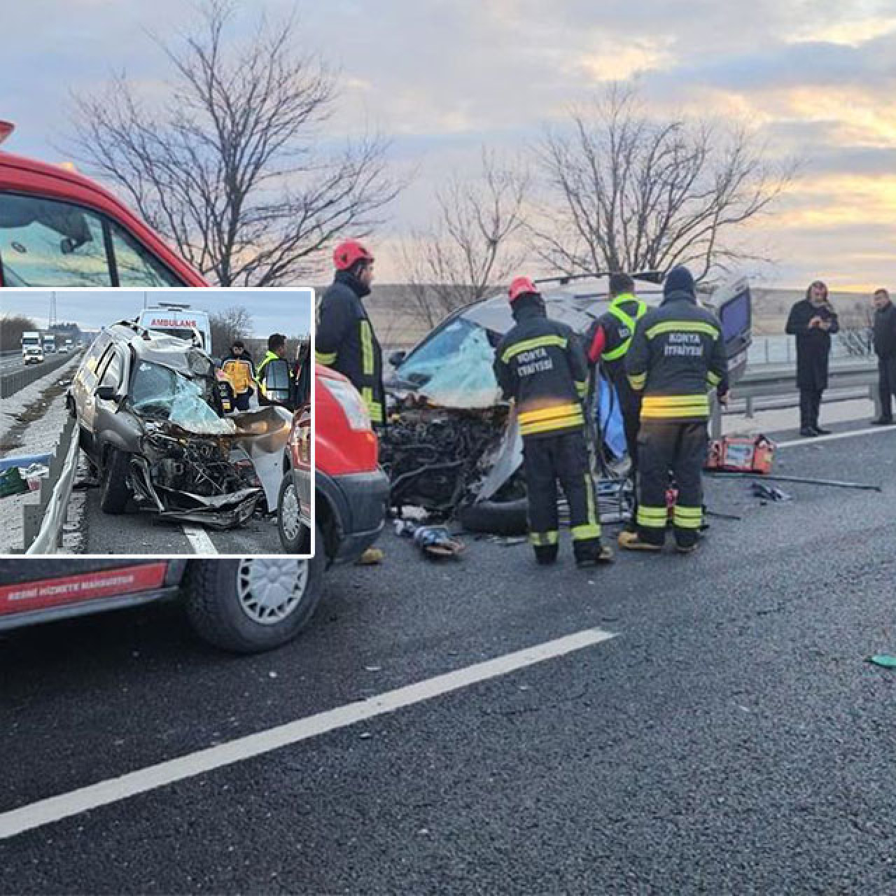 Kazanın ardından 2 kişi araçtan indi! Kaderin böylesi...