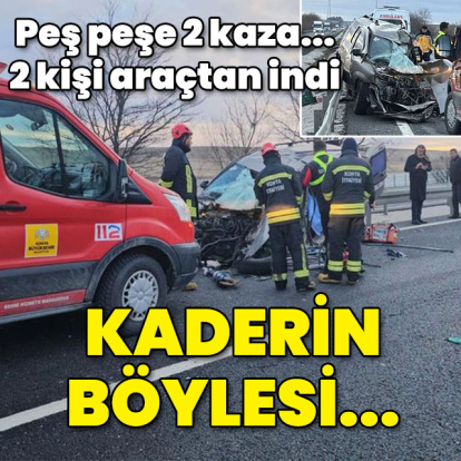 Kazanın ardından 2 kişi araçtan indi! Kaderin böylesi...