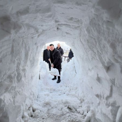 Rusya değil Hakkari! İş yerine böyle gidiyor!