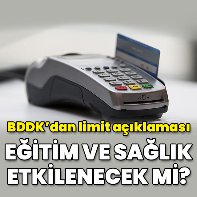 BDDK'dan limit açıklaması