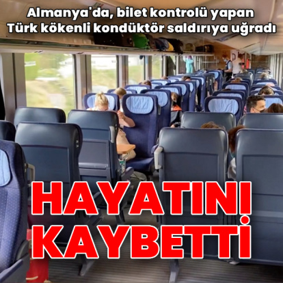 Almanya'da biletsiz yolcu, Türk kökenli kondüktörü öldürdü