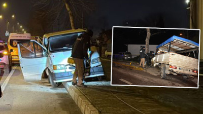 İki kamyonet çarpıştı! Kaldırımdaki genç kadın öldü!