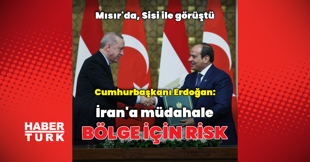 Cumhurbaşkanı Erdoğan Kahire'de Mısır Cumhurbaşkanı ile Görüşme - Bölgesel İstikrar ve İşbirliği