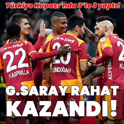 G.Saray kupada rahat kazandı!