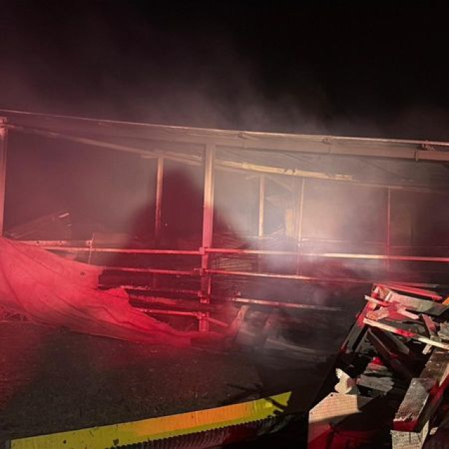 Çiftlik yangınında, 60 küçükbaş öldü