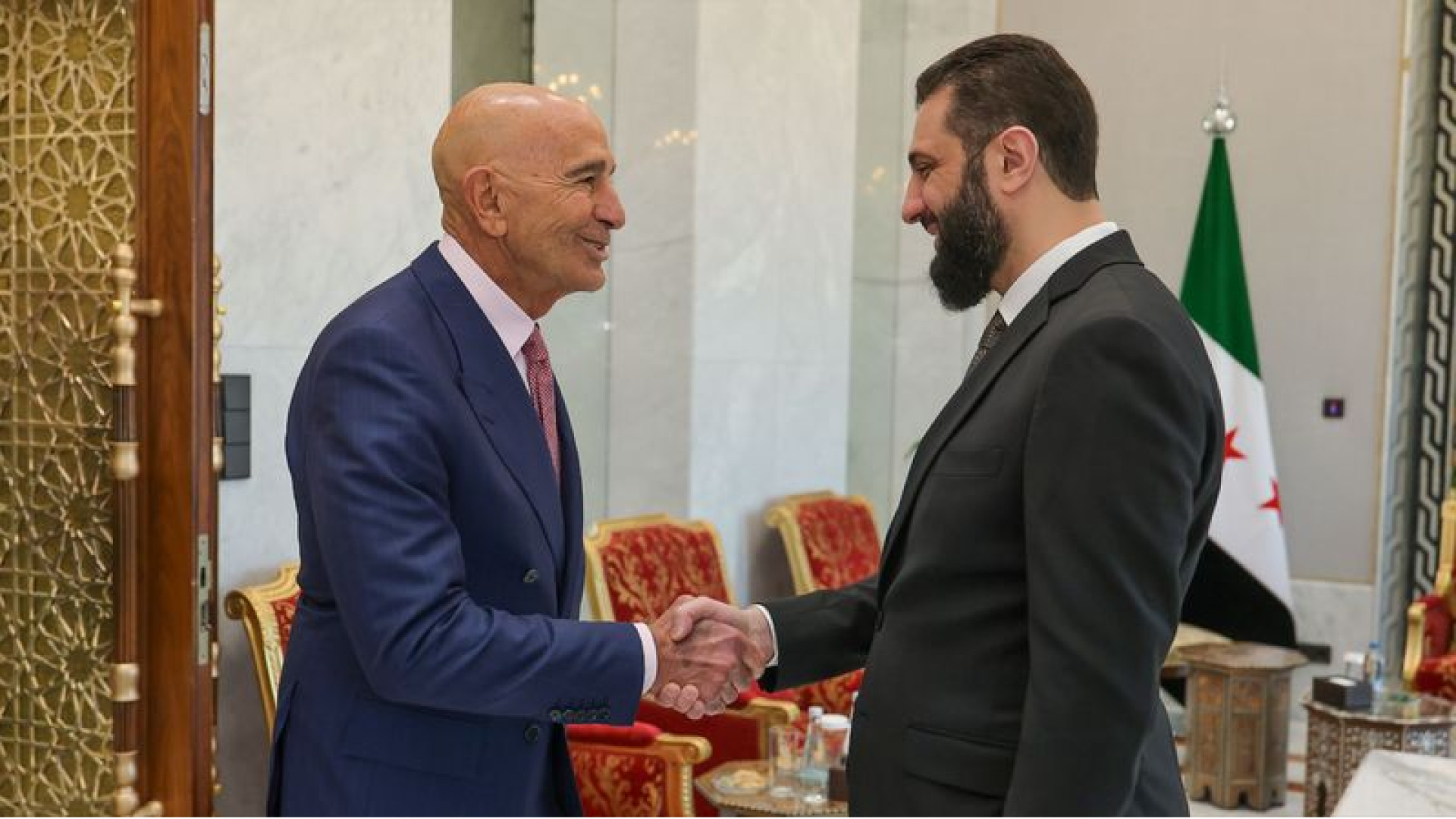 Suriye Cumhurbaşkanı Ahmed Şara, ABD Büyükelçisi Tom Barrack ile Şam'da Görüştü