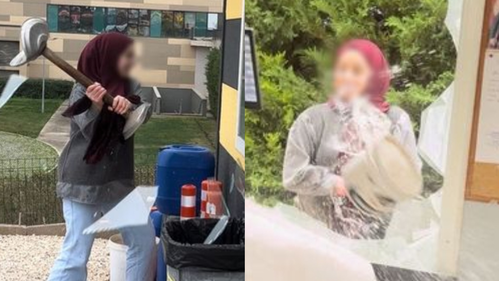 Bursa'da Taksi Durağına Ayaklı Küllükle Saldırı: 'Taksi Beni Sevmiyor' Diyerek Camları Kırdı