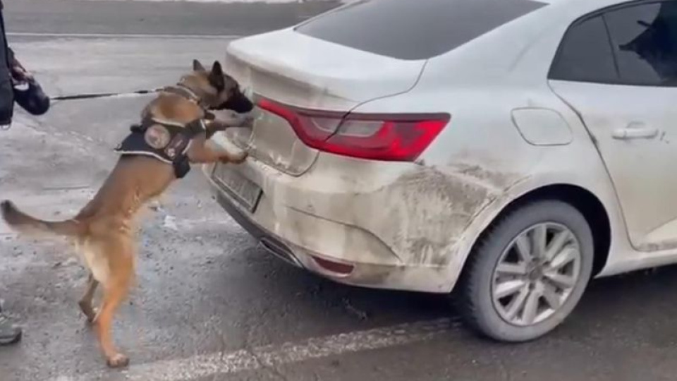 Otomobilin bagajından 34 kilo uyuşturucu çıktı