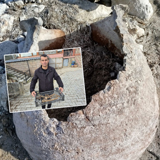 Gölün suyu çekildi... Küplerin içinden insan kemikleri çıktı!