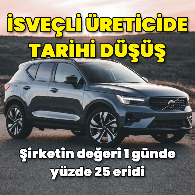 Volvo hisselerinde tarihi düşüş