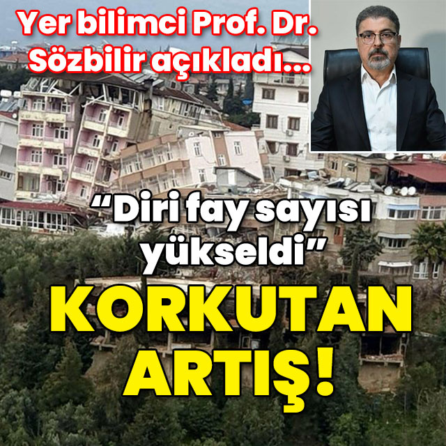 Deprem bilimci Prof. Dr. Hasan Sözbilir: Diri fay sayısı yükseldi!