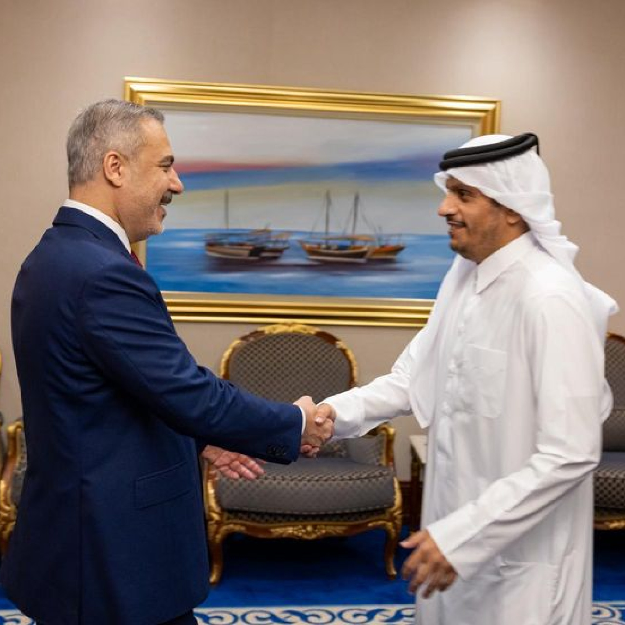 Bakan Fidan Katarlı mevkidaşıyla görüştü