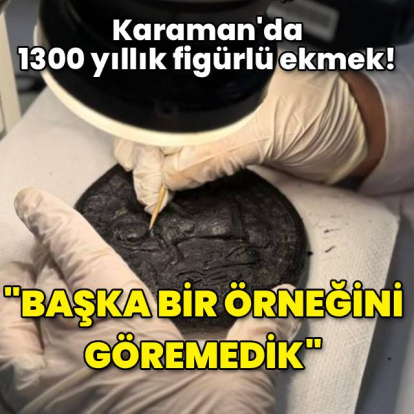 Karaman'da 1300 yıllık figürlü ekmek!