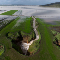 Düden yaptılar! Suyu yeraltına verdiler
