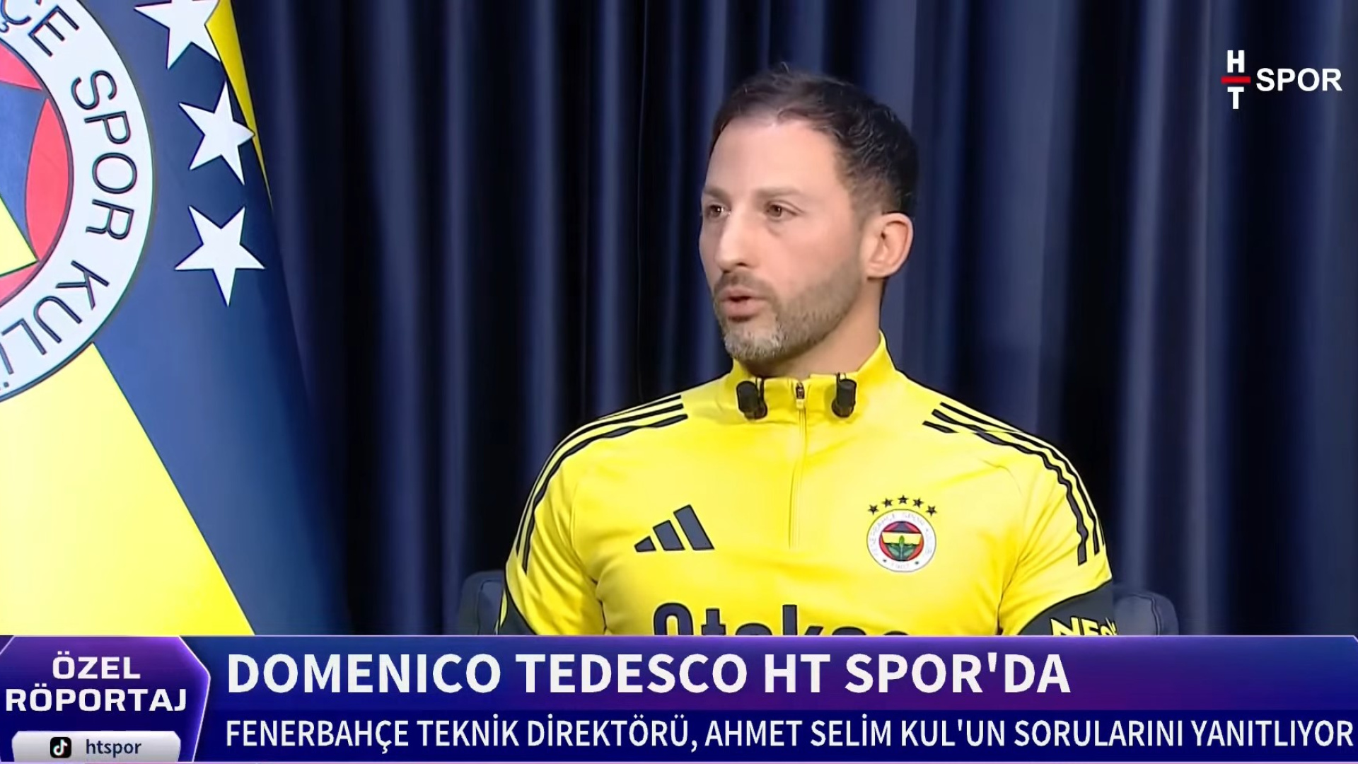 Fenerbahçe Teknik Direktörü Domenico Tedesco HT Spor'a Özel Açıklamalarda Bulundu