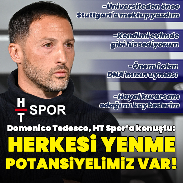 Tedesco HT Spor'a konuştu: Herkesi yenme potansiyelimiz var!