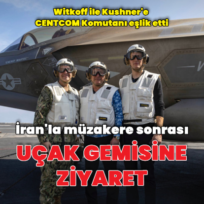 Witkoff ve Kushner'den USS Abraham Lincoln'e ziyaret