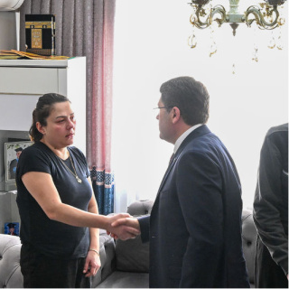 Adalet Bakanı Tunç’tan, Atlas Çağlayan’ın ailesine ziyaret