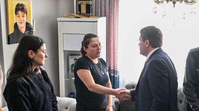 Adalet Bakanı Tunç’tan, Atlas Çağlayan’ın ailesine ziyaret