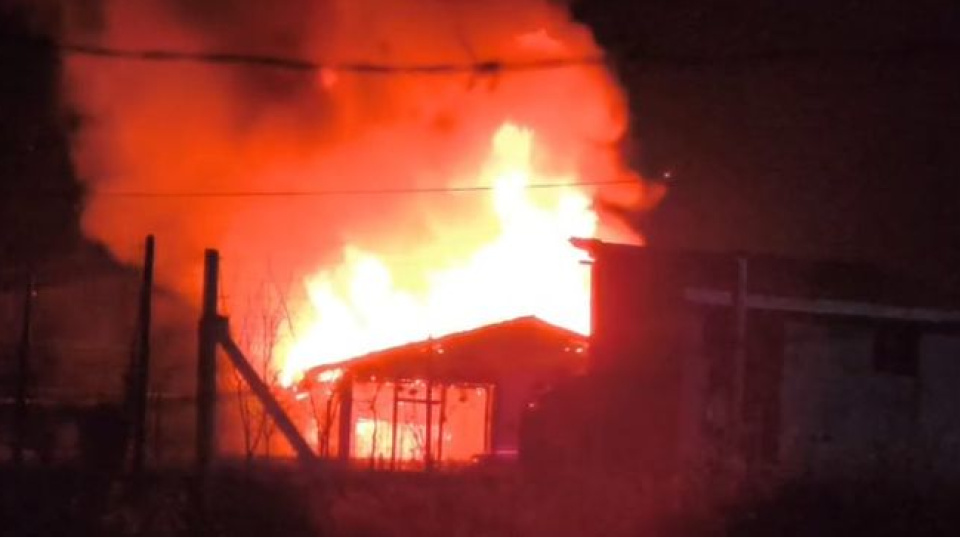 Çorum'da bağ evinde yangın