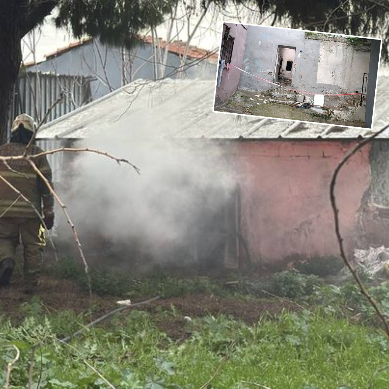 Aynı evde önce cinayet, sonra yangın!