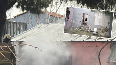 Aynı evde önce cinayet, sonra yangın!