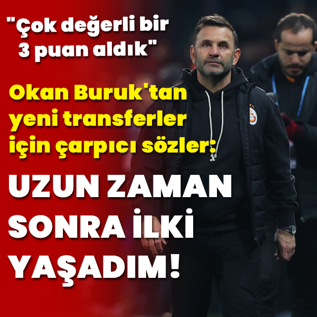 "Uzun zaman sonra ilki yaşadım!"