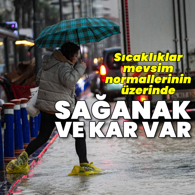 Sağanak yağmur ve kar yağışı uyarısı