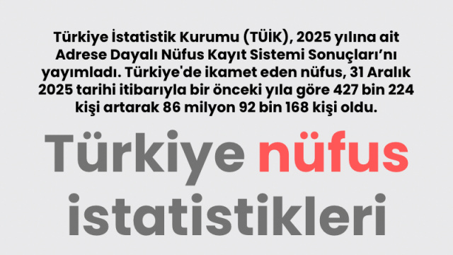 Türkiye nüfus istatistikleri