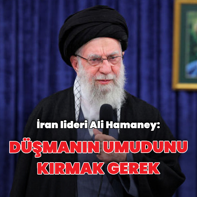 Ali Hamaney: Düşmanın umudu kırılmalı