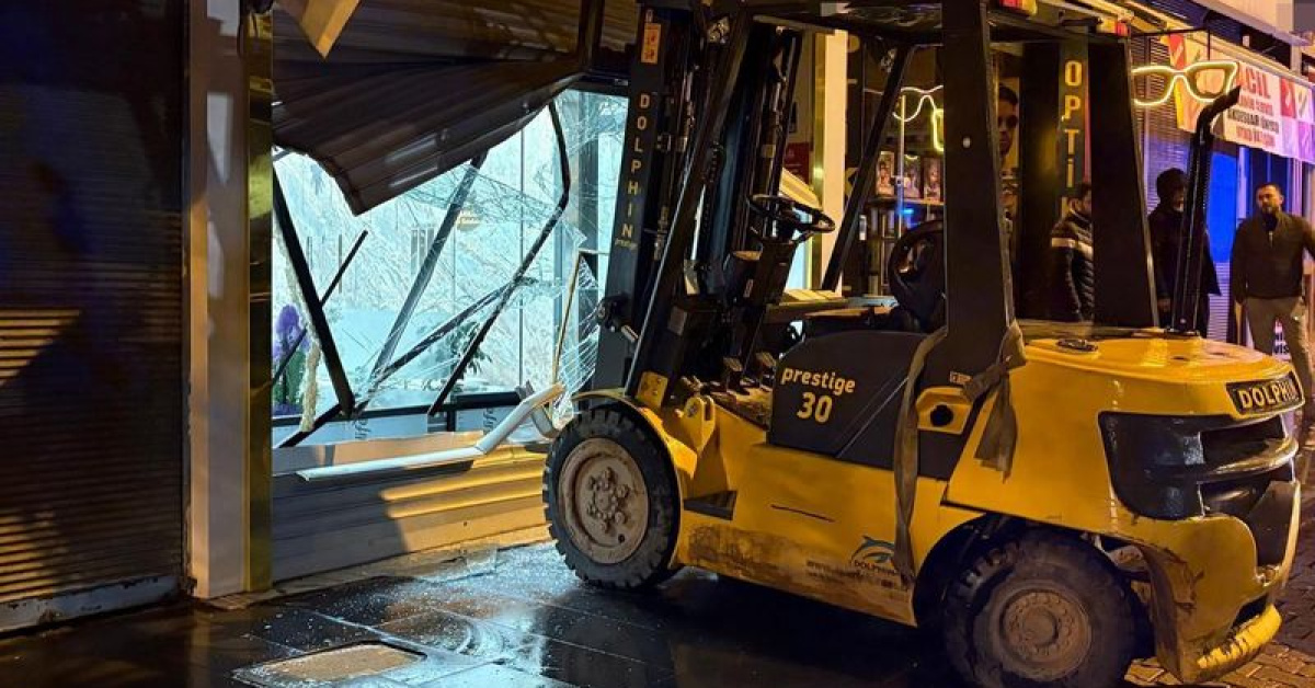 Kayseri'deki Akılalmaz Soygun Olayı - Forkliftle Kuyumcu Dükkanı Çalındı
