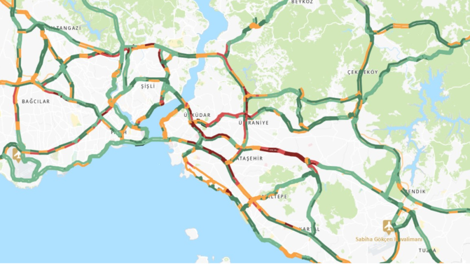 Anadolu Yakası'nda trafik felç!