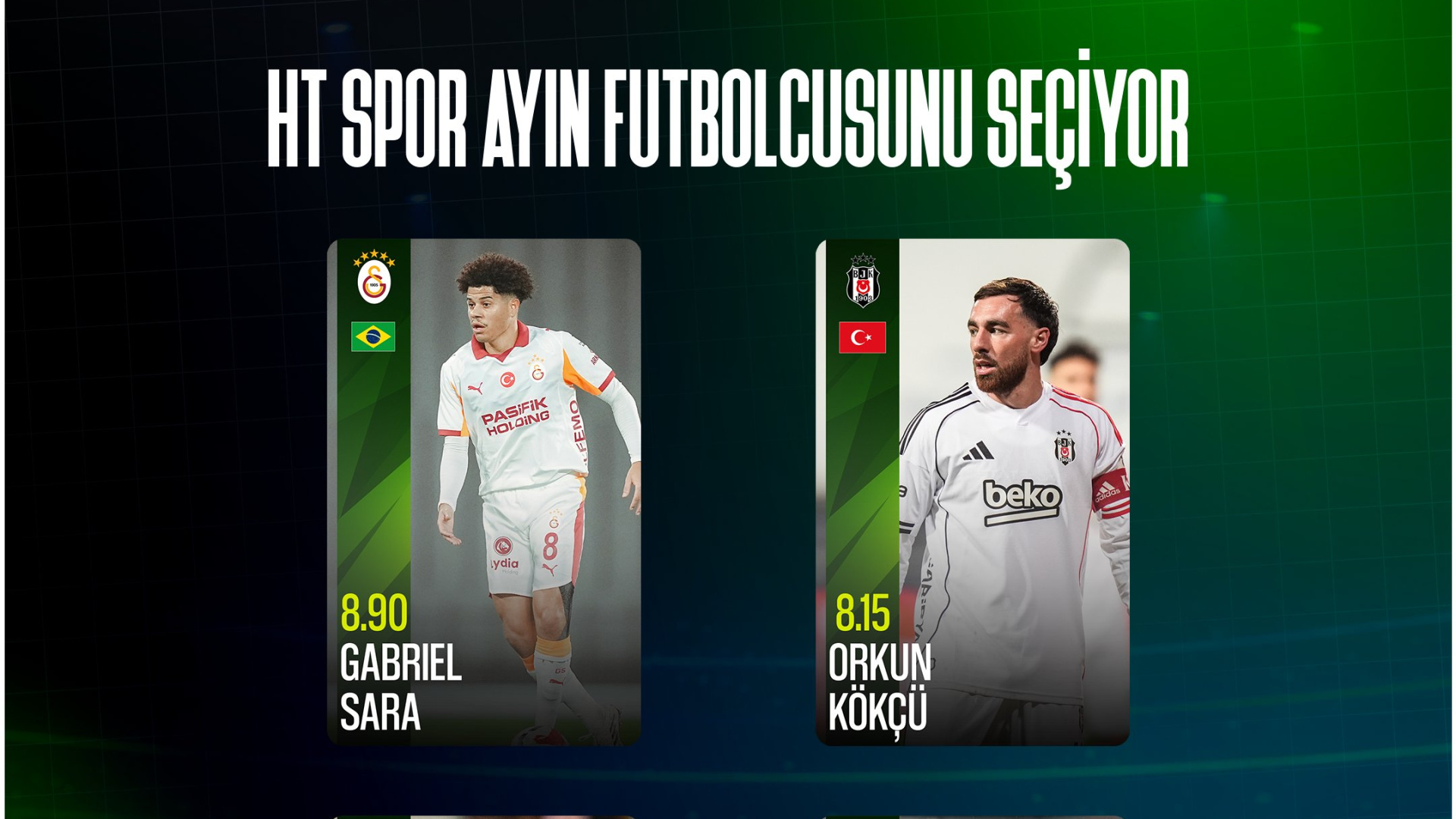 HT Spor Süper Lig Ayın Futbolcusu Ödülü İçin Oylama Başladı