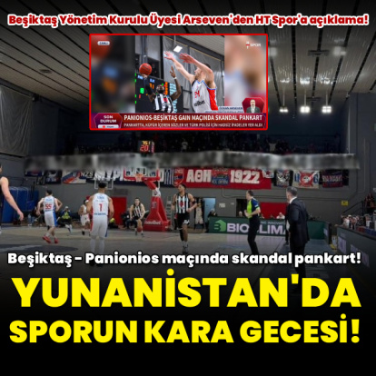 Beşiktaş - Panionios maçında skandal pankart!