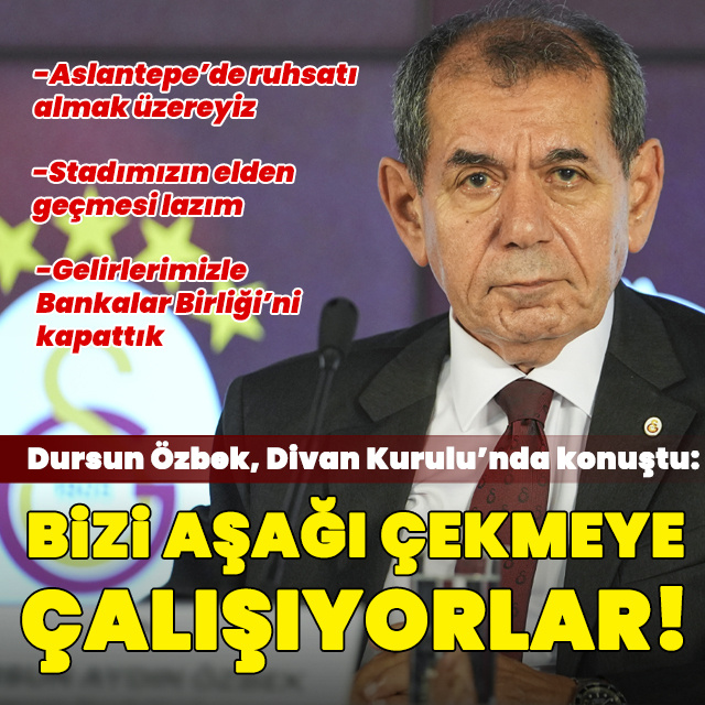 "Bizi aşağıya çekmeye çalışıyorlar!"