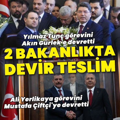 İki bakanlıkta devir teslim