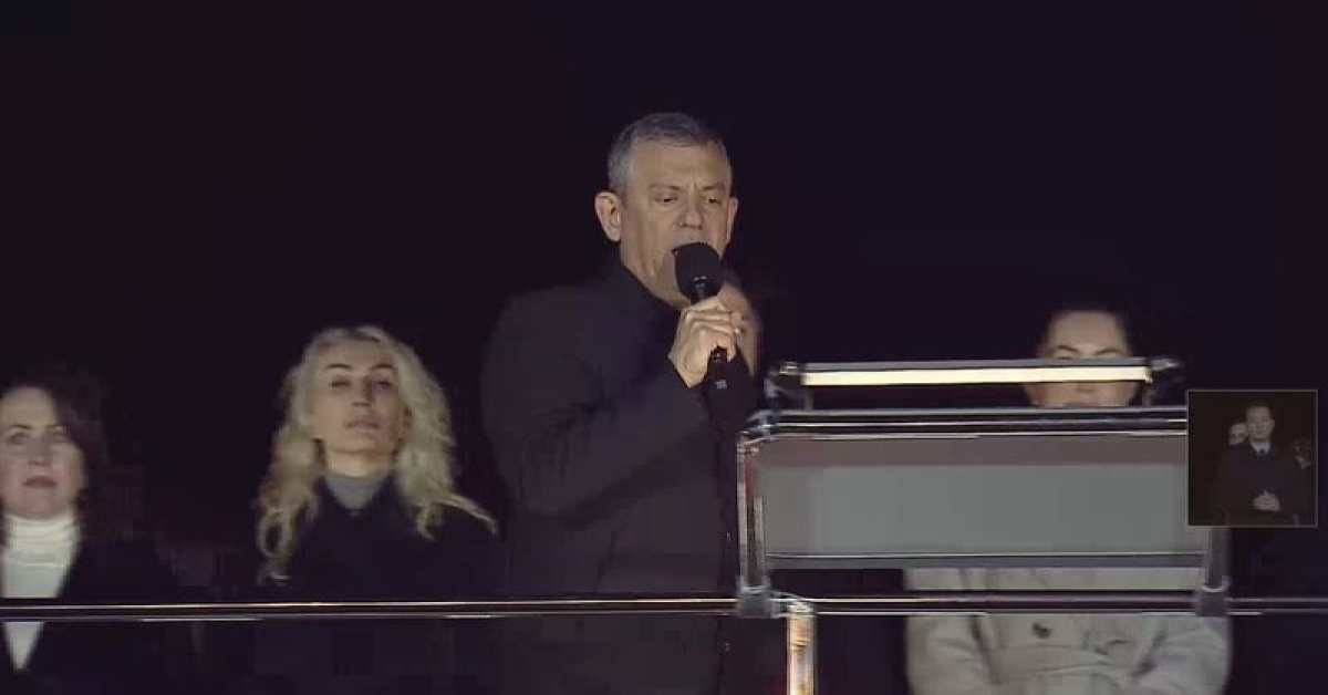 ÖZGÜR ÖZEL ADALAR MITINGİNDEN DÜŞÜNCE