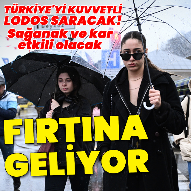 Kuvvetli fırtına alarmı! Sağanak ve kar da bekleniyor