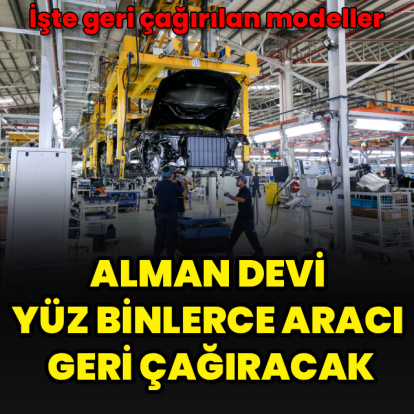 Alman devi yüz binlerce aracı geri çağıracak
